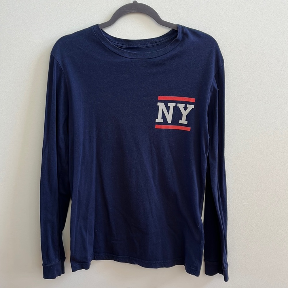 Saturdays Surf NYC Men's NY Logo Size M Long Sleeve T-Shirt Color Navy Blue